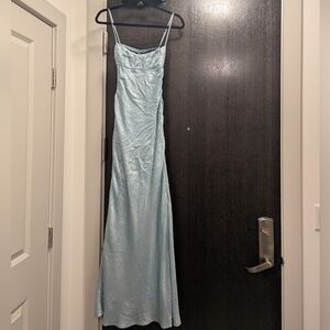 Lucy in the Sky Light Blue Maxi Dress